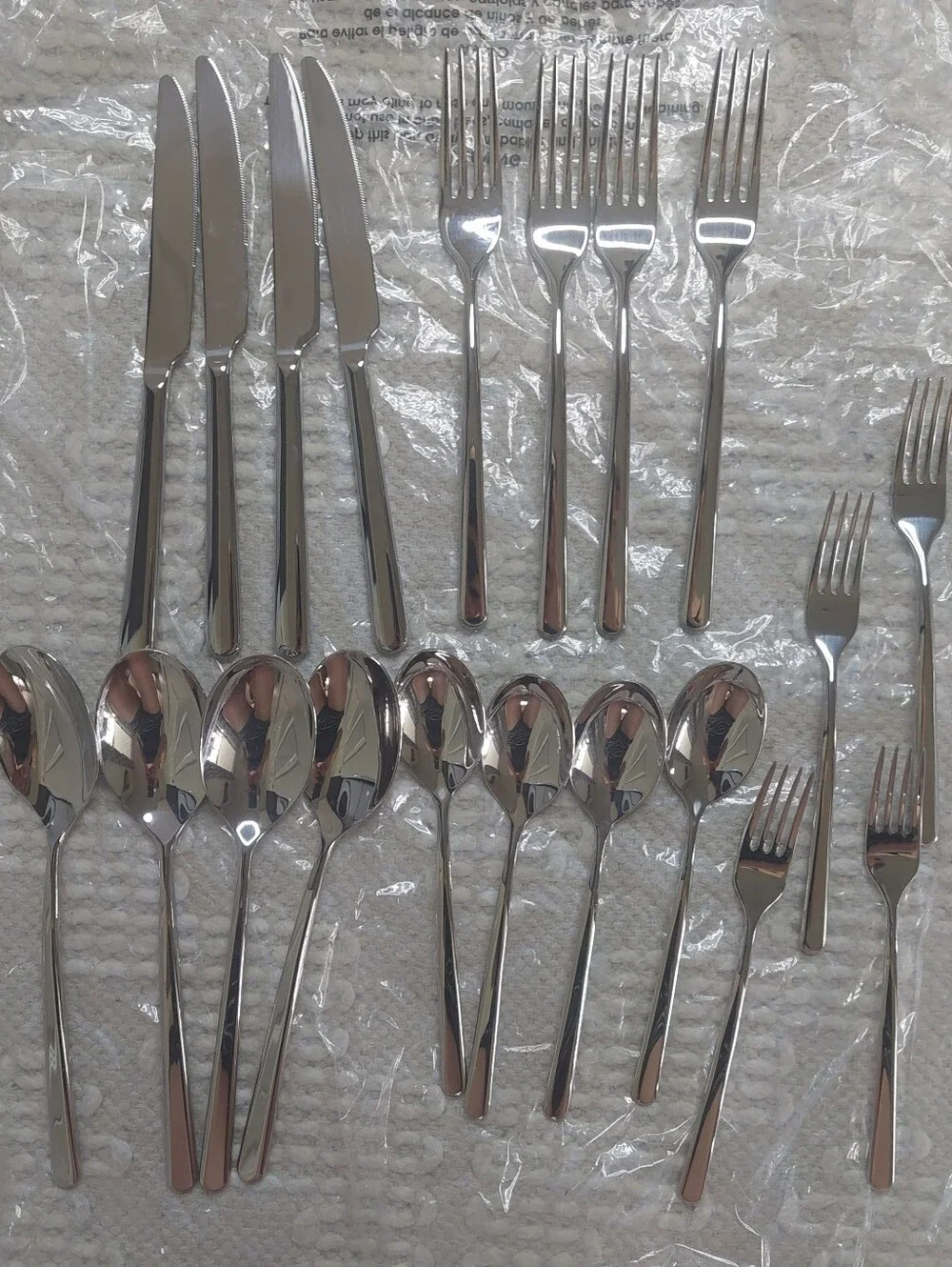 NEW! Quince- Sambonet Gia Minimalist 60 Piece Stainless Steel Flatware Set! (P2)